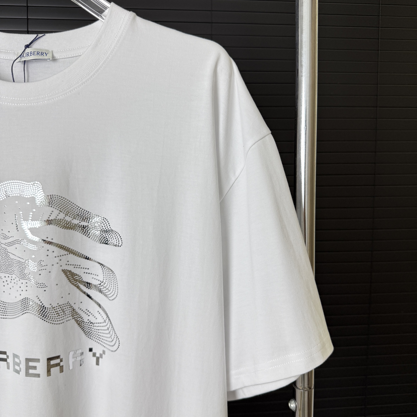 Burberry BURBERRY/巴宝莉 烫银字母LOGO圆领短袖T恤