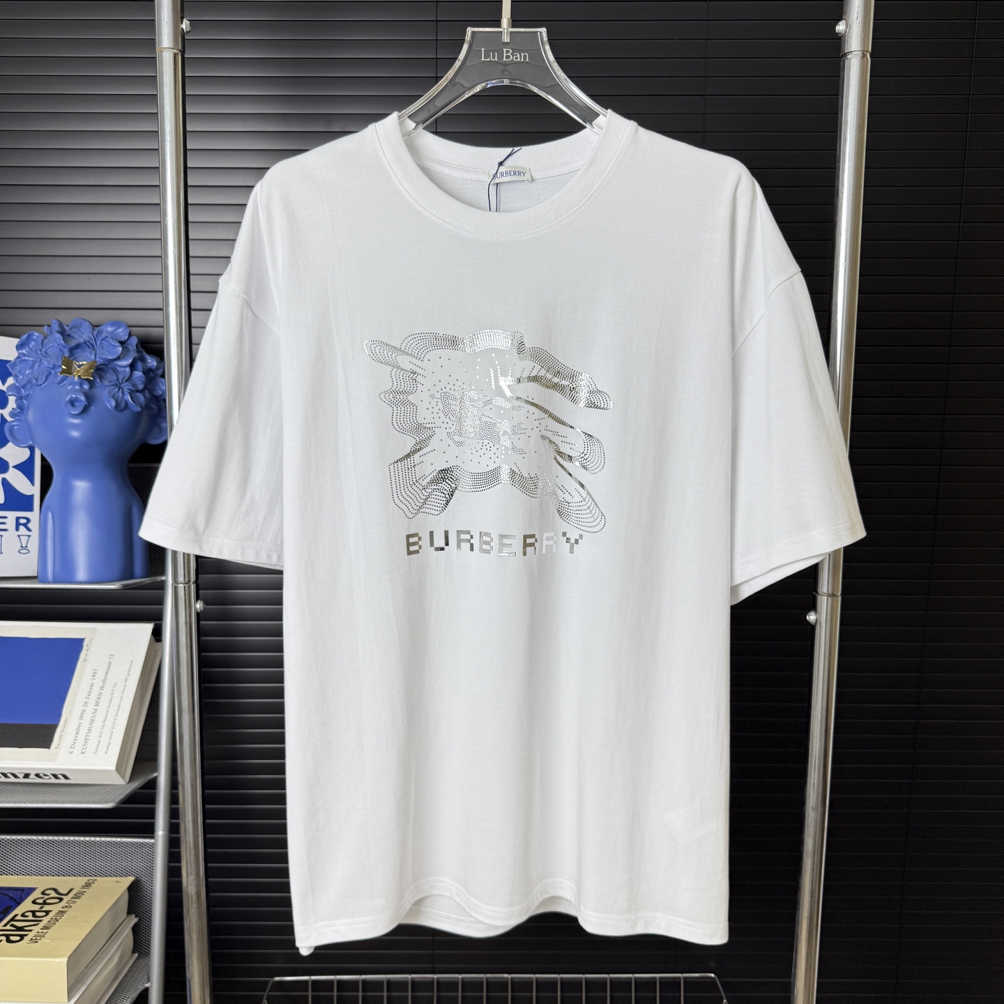 Burberry BURBERRY/巴宝莉 烫银字母LOGO圆领短袖T恤