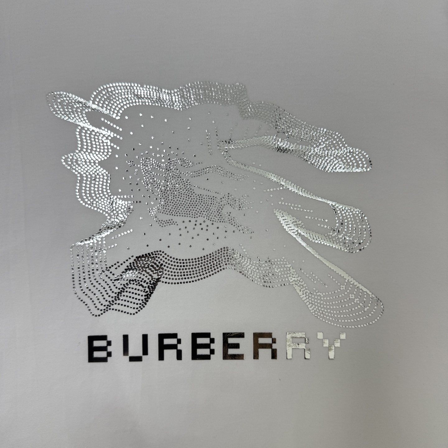 Burberry BURBERRY/巴宝莉 烫银字母LOGO圆领短袖T恤