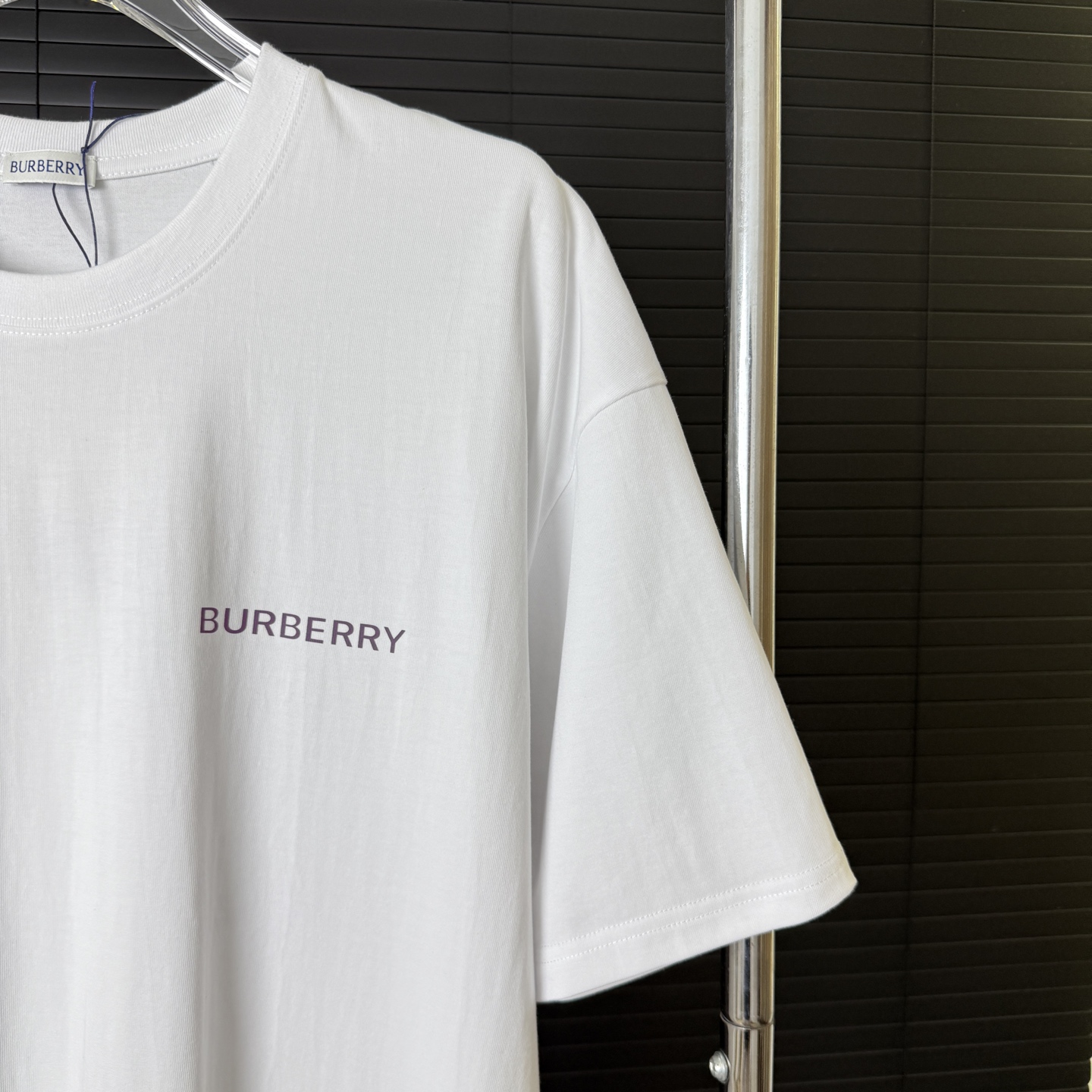 Burberry BURBERRY/巴宝莉 紫色战马 字母LOGO圆领短袖T恤