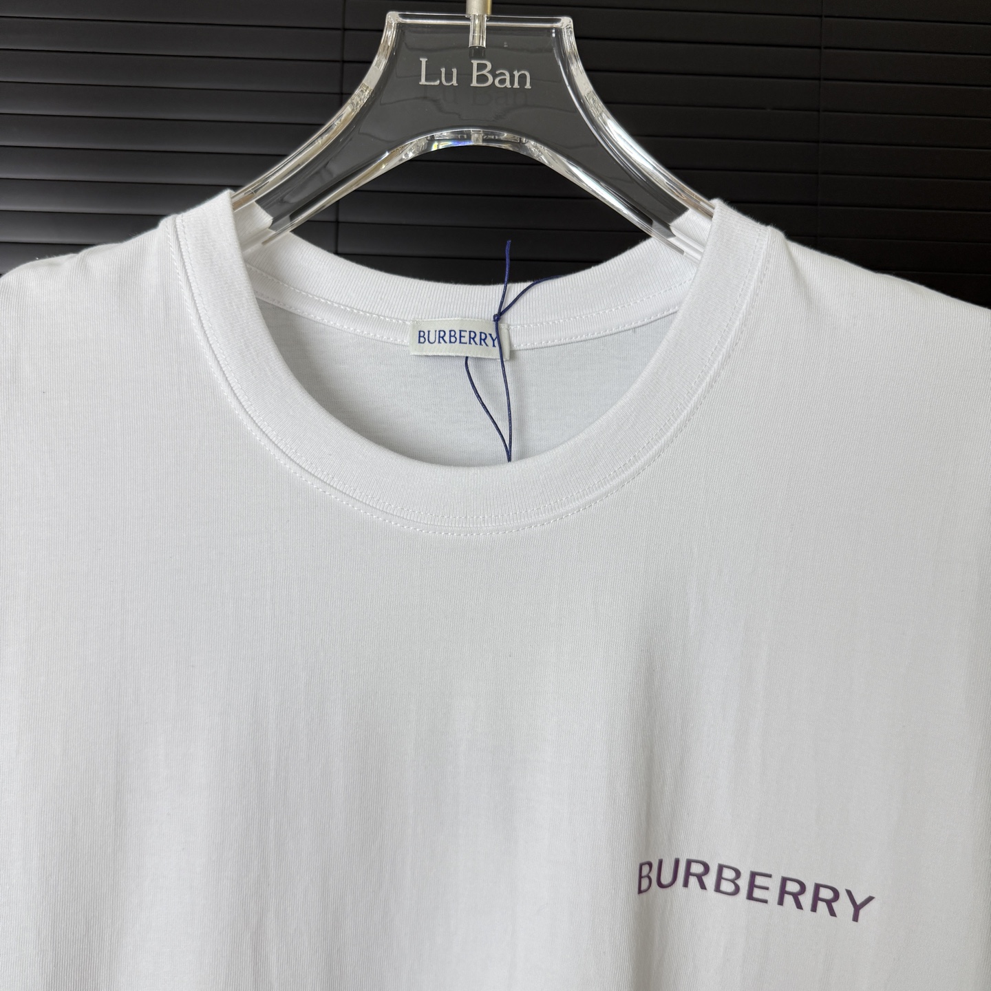 Burberry BURBERRY/巴宝莉 紫色战马 字母LOGO圆领短袖T恤