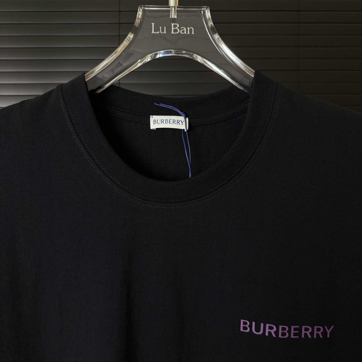Burberry BURBERRY/巴宝莉 紫色战马 字母LOGO圆领短袖T恤