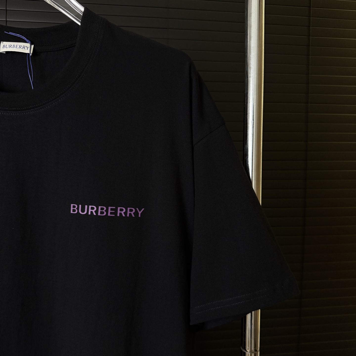 Burberry BURBERRY/巴宝莉 紫色战马 字母LOGO圆领短袖T恤