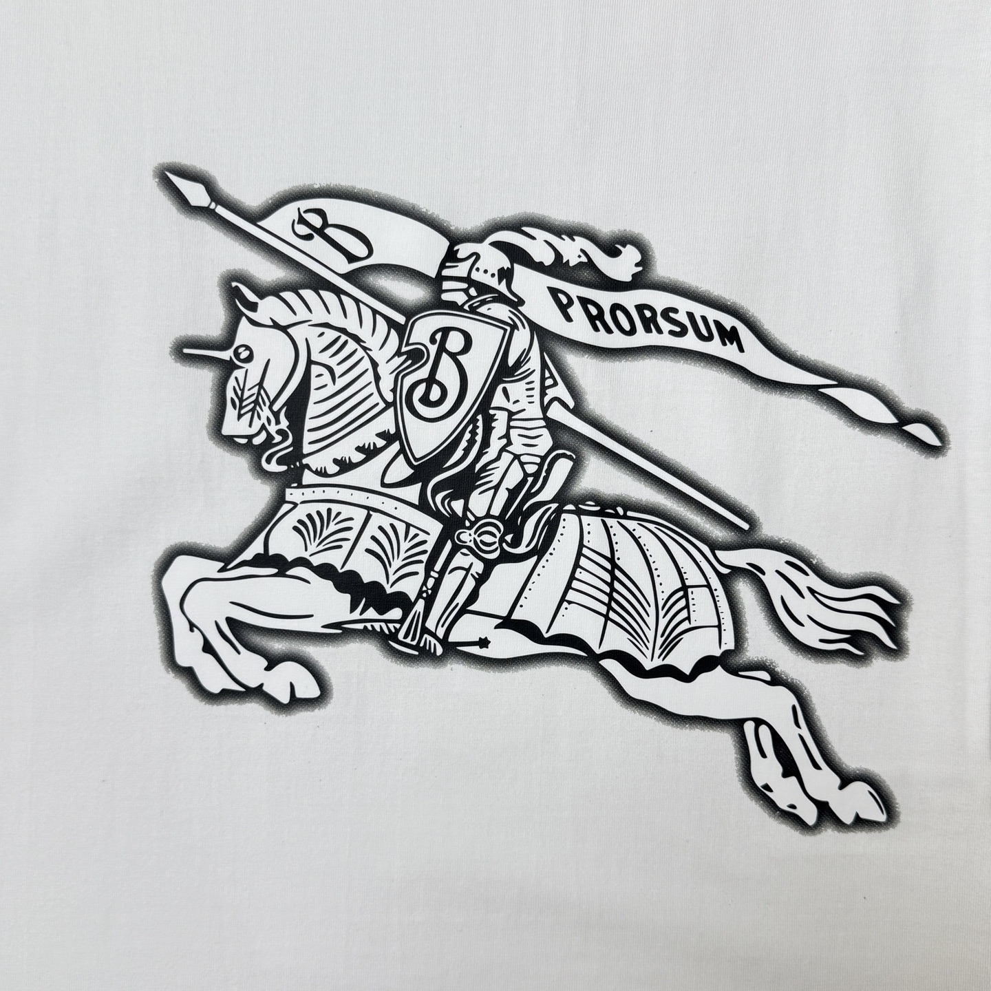 Burberry BURBERRY/巴宝莉 战马 字母LOGO圆领短袖T恤
