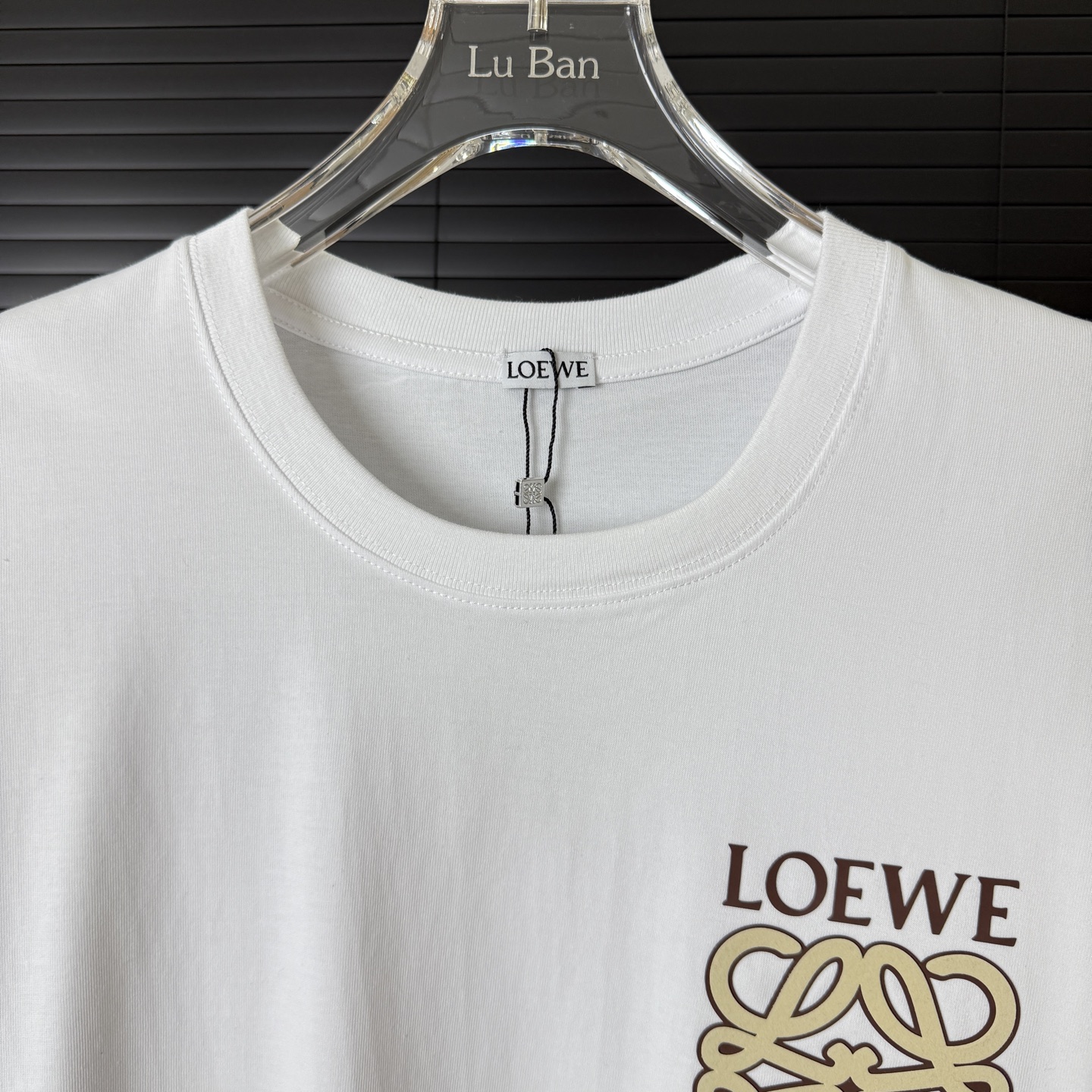 Loewe LOEWE/罗意威 双层发泡硅胶字母LOGO圆领短袖T恤