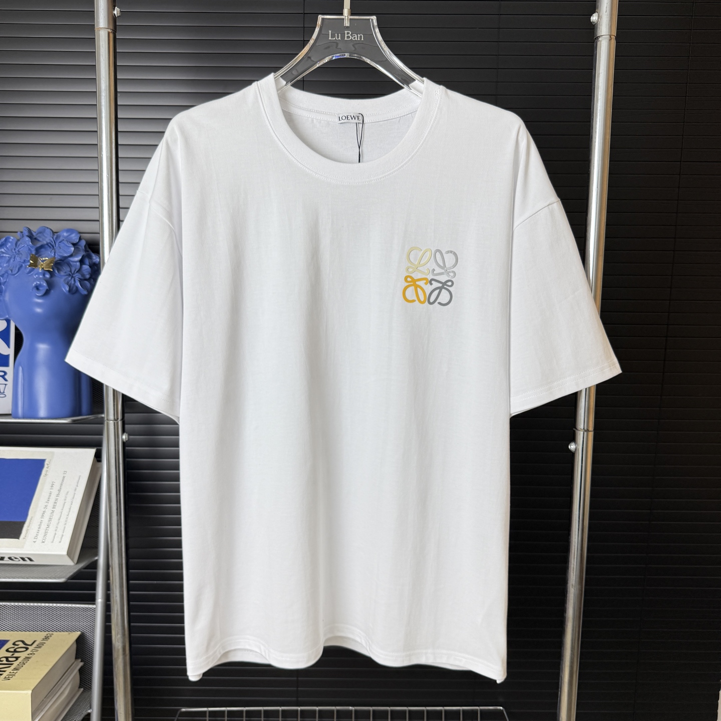 Loewe LOEWE/罗意威 异色硅胶字母LOGO圆领短袖T恤