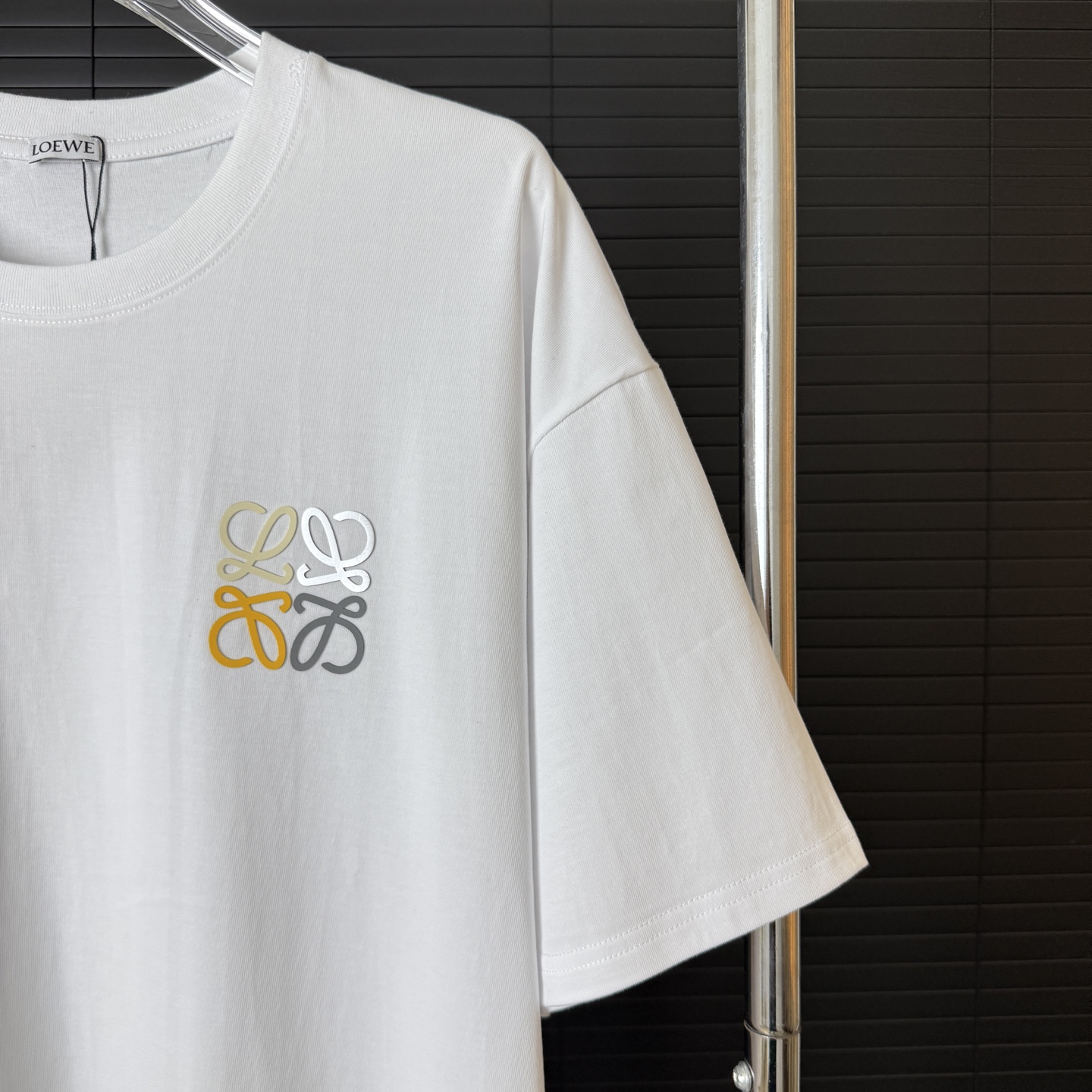 Loewe LOEWE/罗意威 异色硅胶字母LOGO圆领短袖T恤