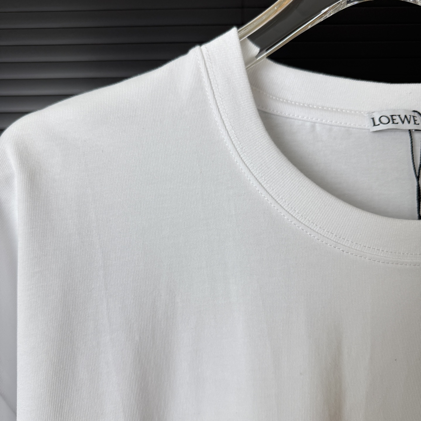 Loewe LOEWE/罗意威 立体渐变 字母LOGO圆领短袖T恤