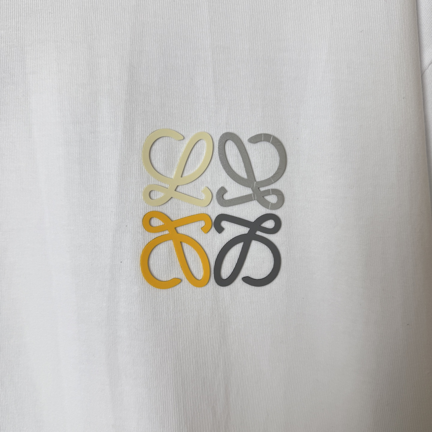 Loewe LOEWE/罗意威 异色硅胶字母LOGO圆领短袖T恤