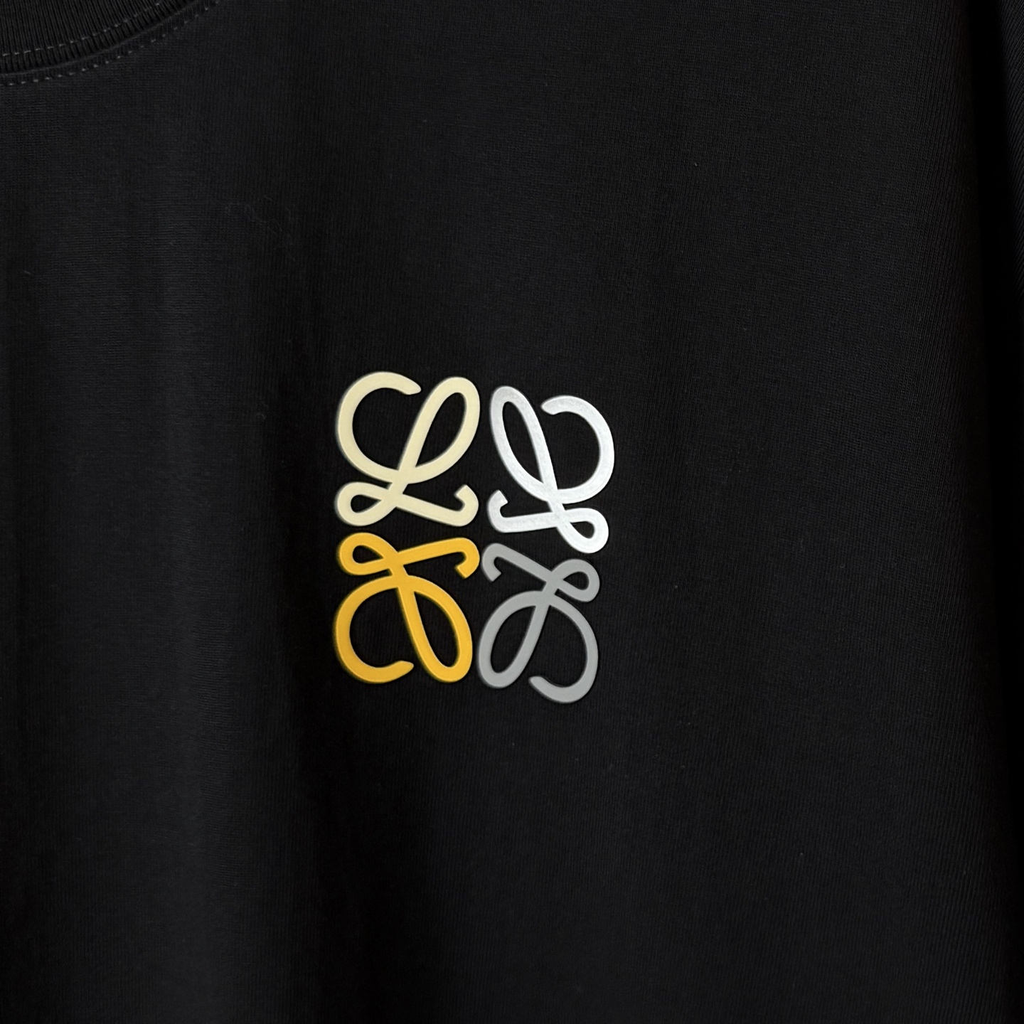 Loewe LOEWE/罗意威 异色硅胶字母LOGO圆领短袖T恤