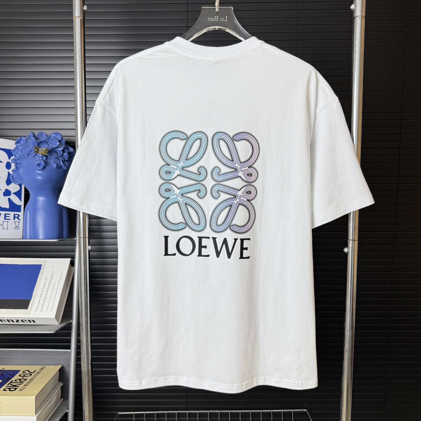 Loewe LOEWE/罗意威 立体渐变 字母LOGO圆领短袖T恤