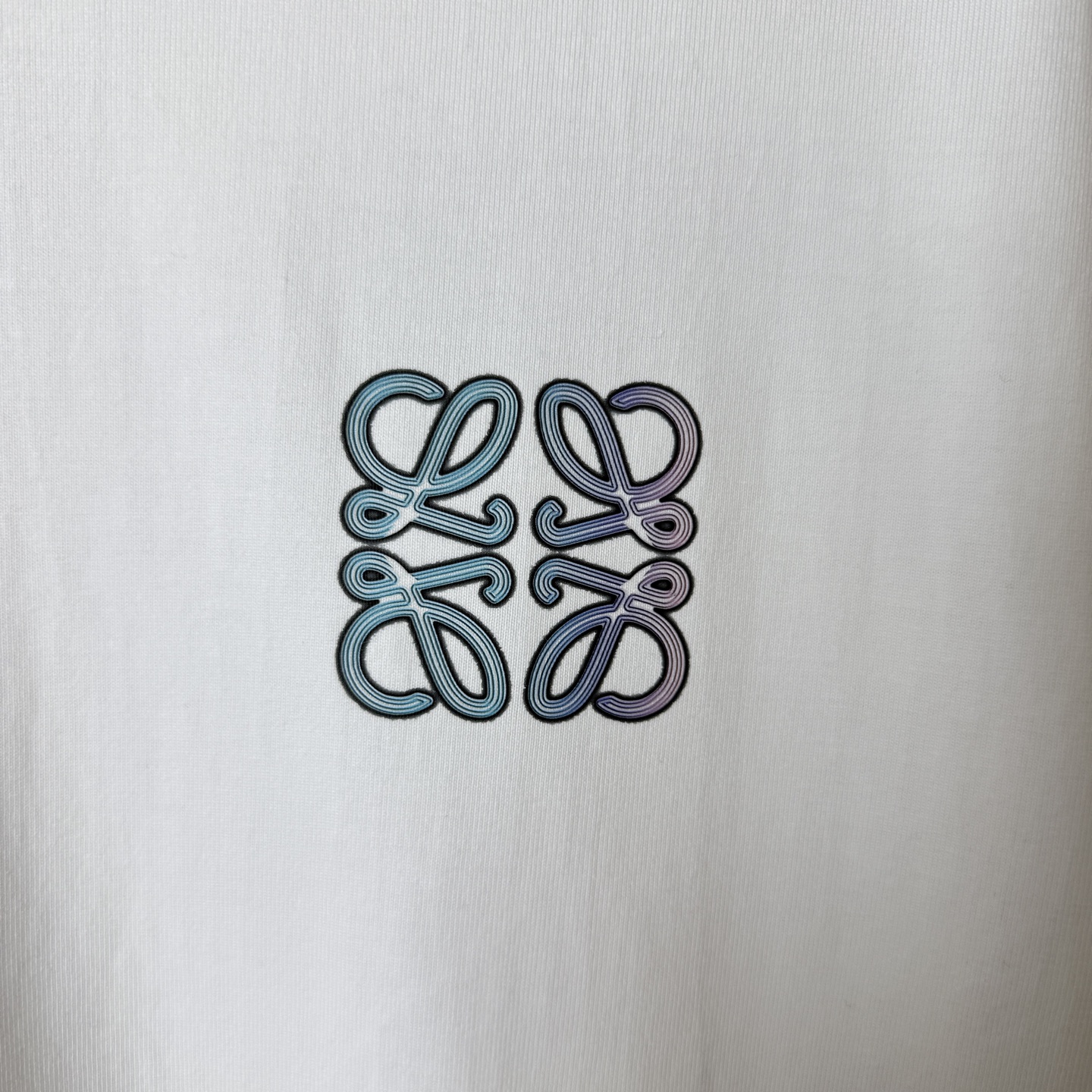 Loewe LOEWE/罗意威 立体渐变 字母LOGO圆领短袖T恤