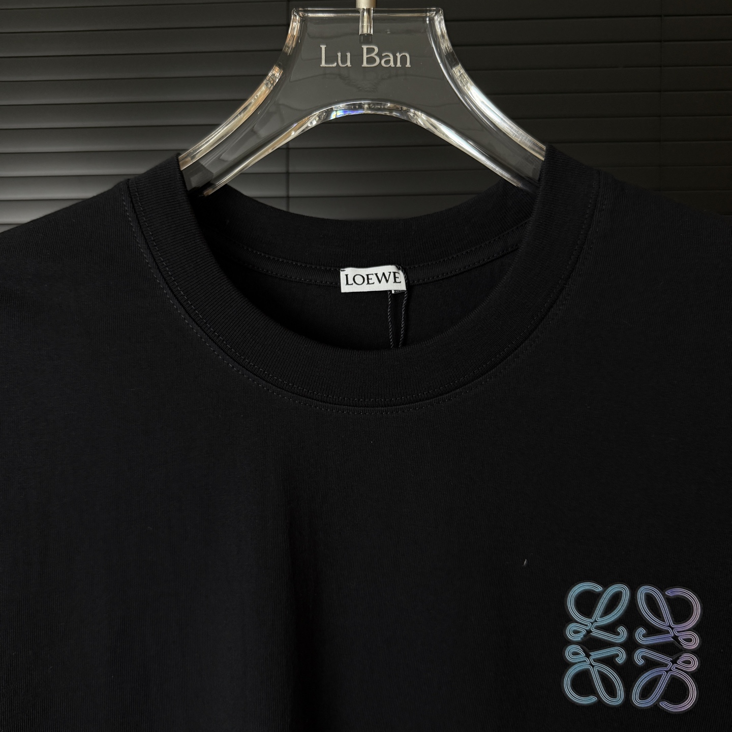 Loewe LOEWE/罗意威 立体渐变 字母LOGO圆领短袖T恤