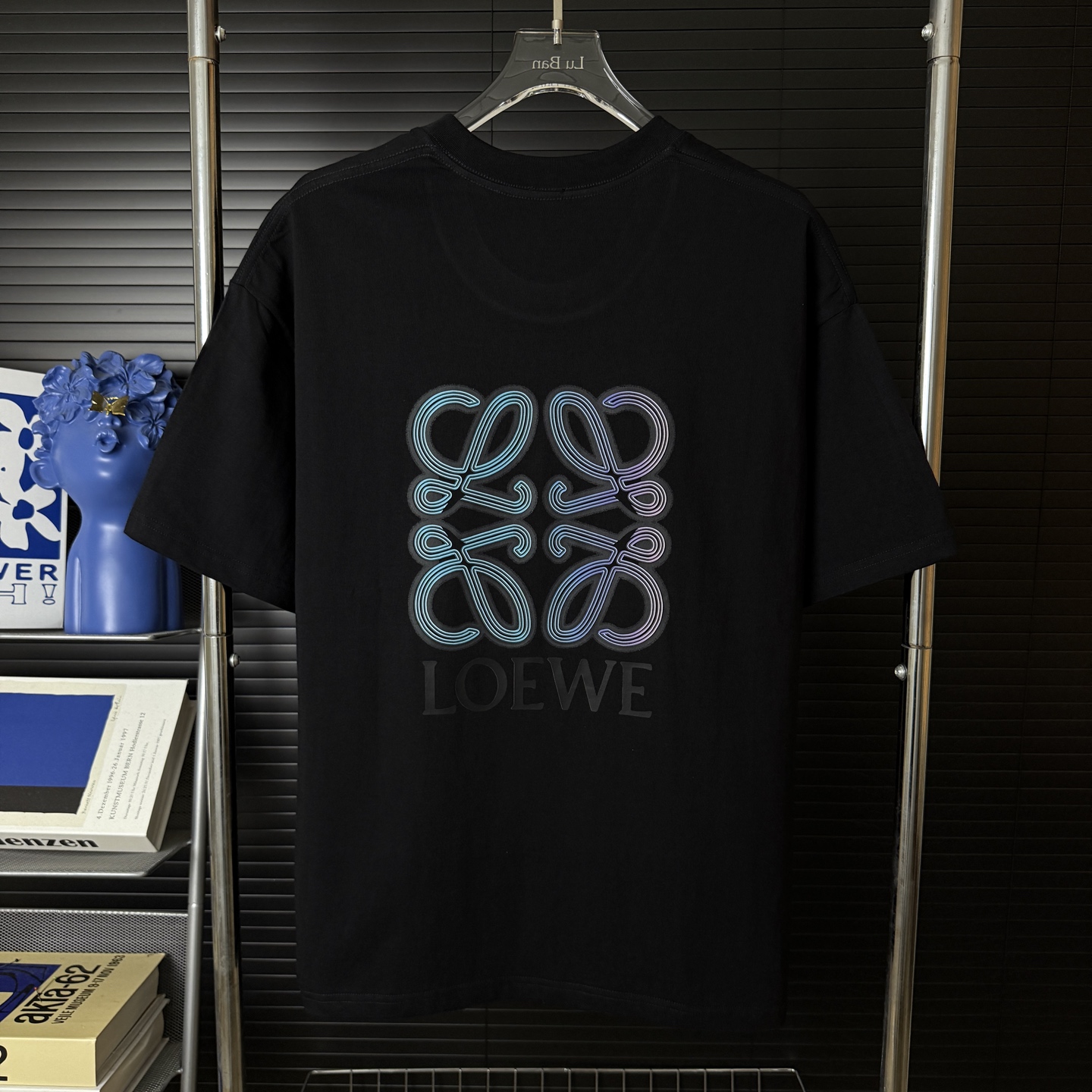 Loewe LOEWE/罗意威 立体渐变 字母LOGO圆领短袖T恤