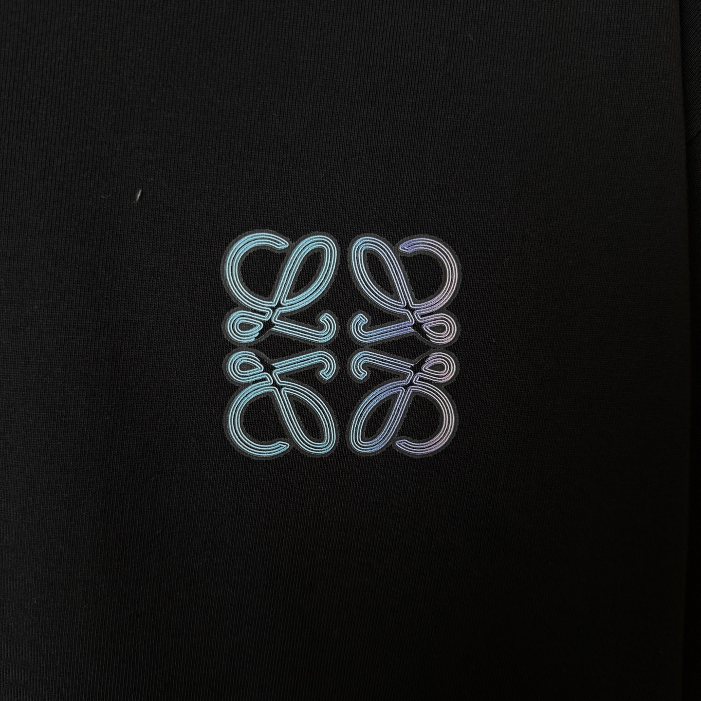 Loewe LOEWE/罗意威 立体渐变 字母LOGO圆领短袖T恤