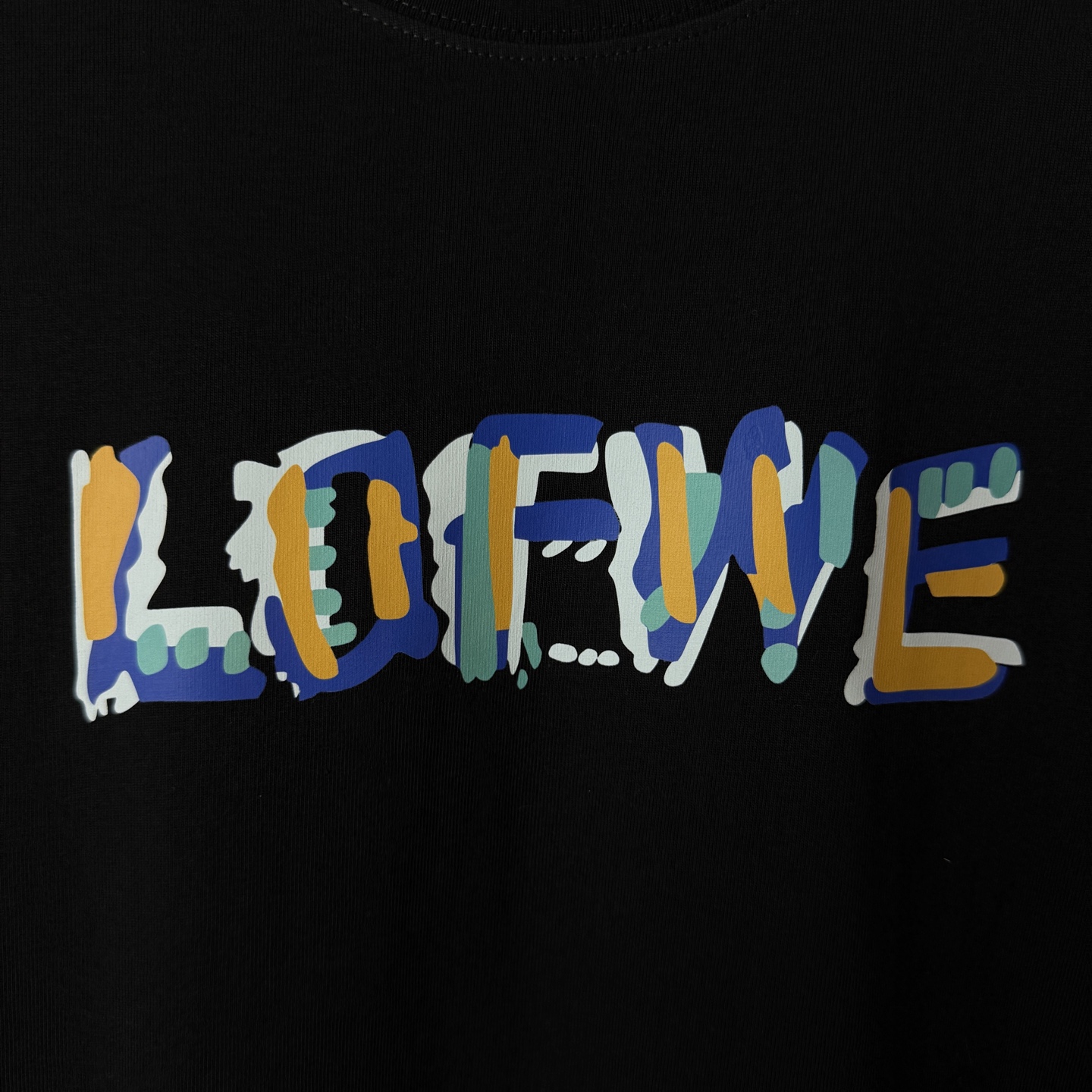 Loewe LOEWE/罗意威 彩色 字母LOGO圆领短袖T恤