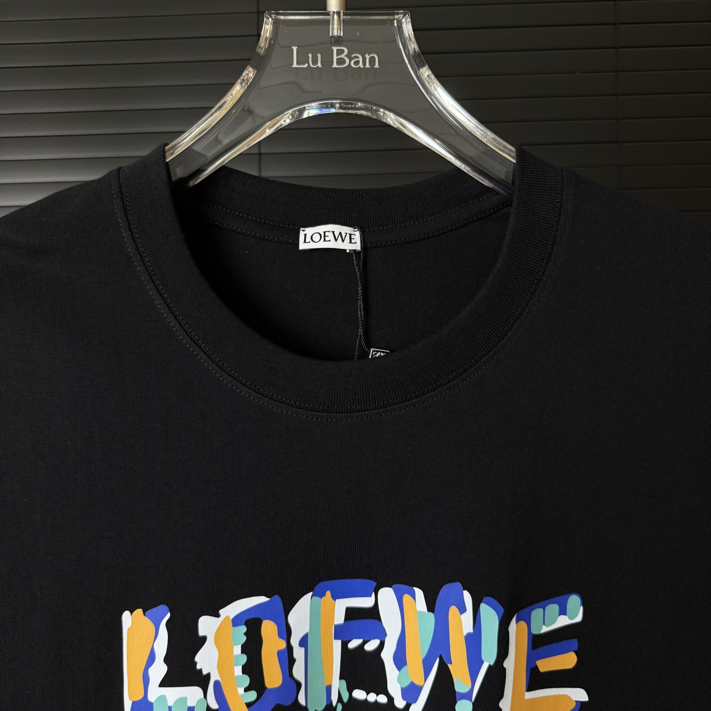 Loewe LOEWE/罗意威 彩色 字母LOGO圆领短袖T恤