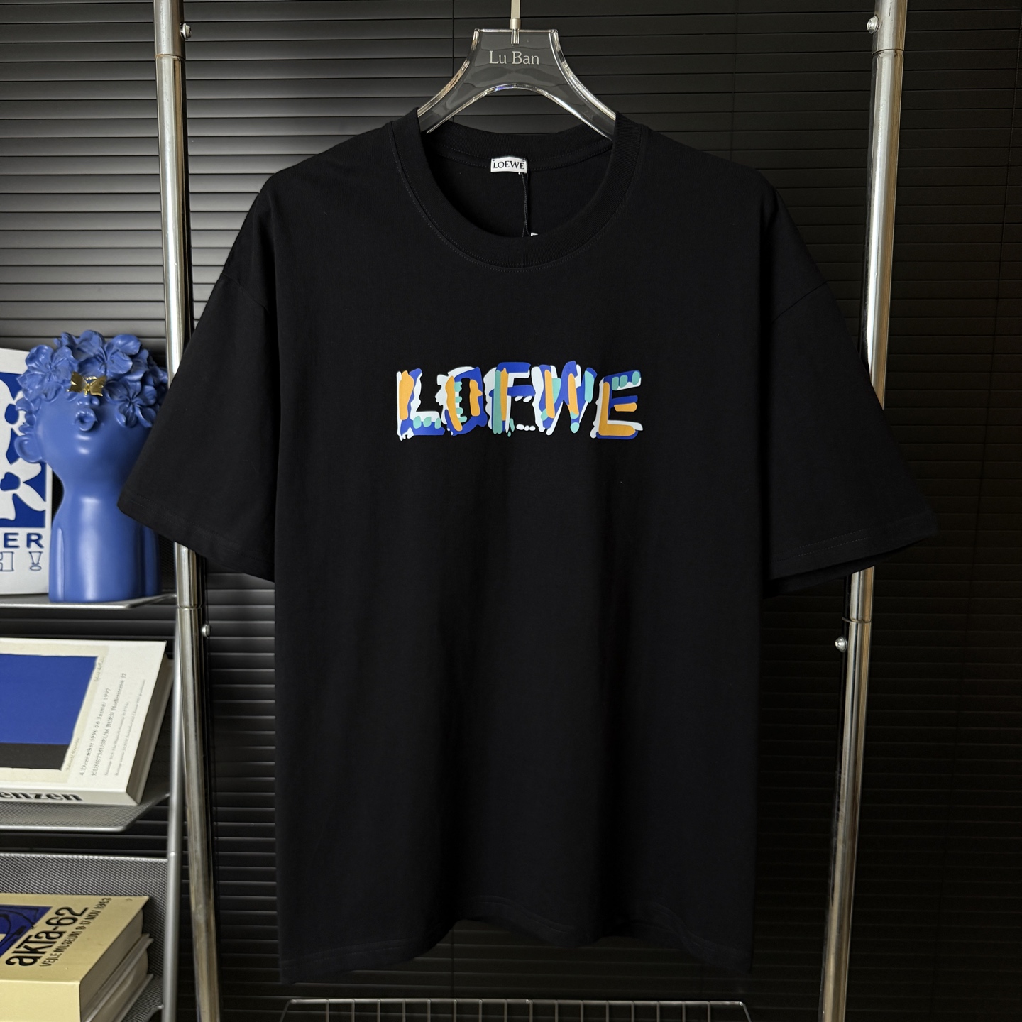 Loewe LOEWE/罗意威 彩色 字母LOGO圆领短袖T恤