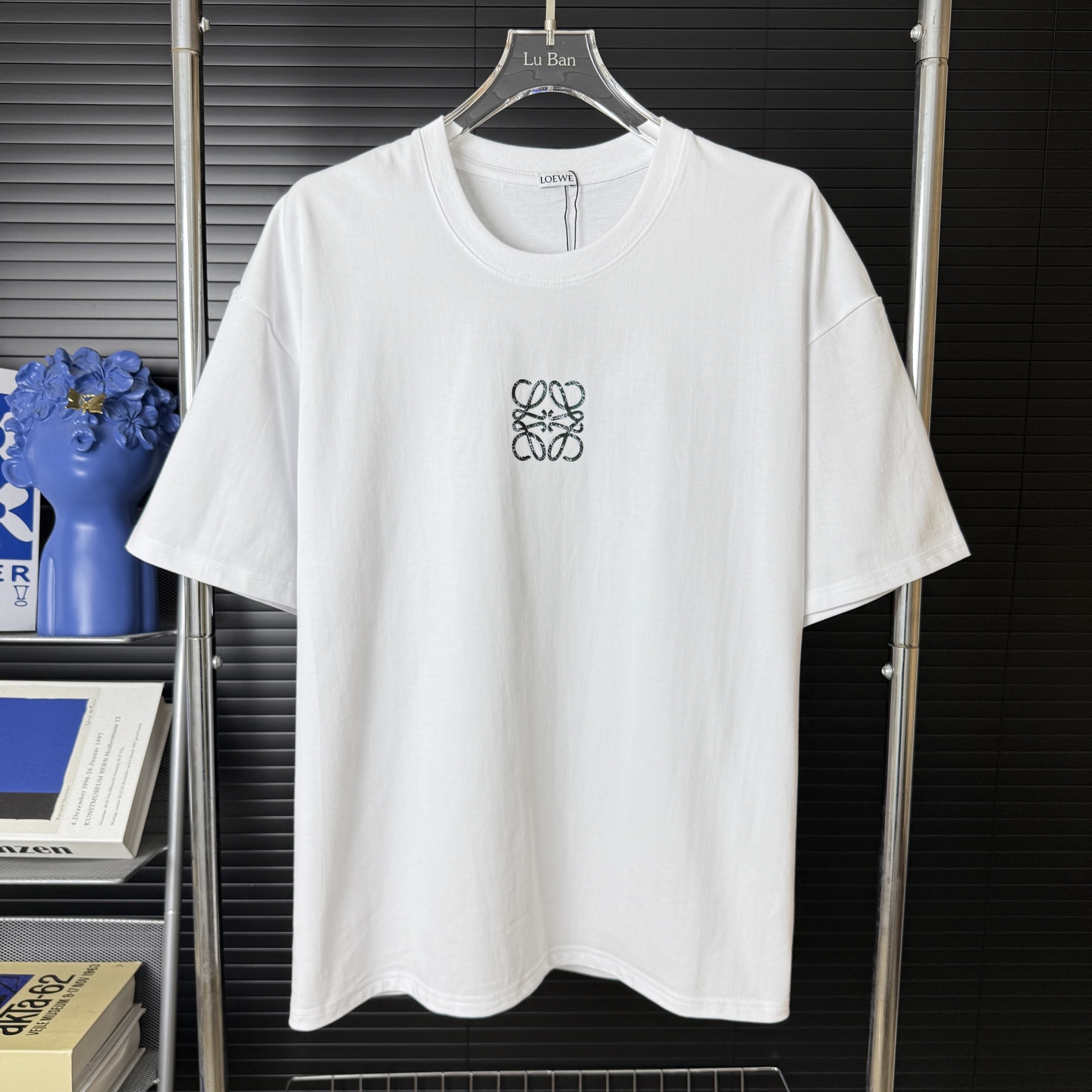 Loewe LOEWE/罗意威 炫彩爆裂纹 字母LOGO圆领短袖T恤