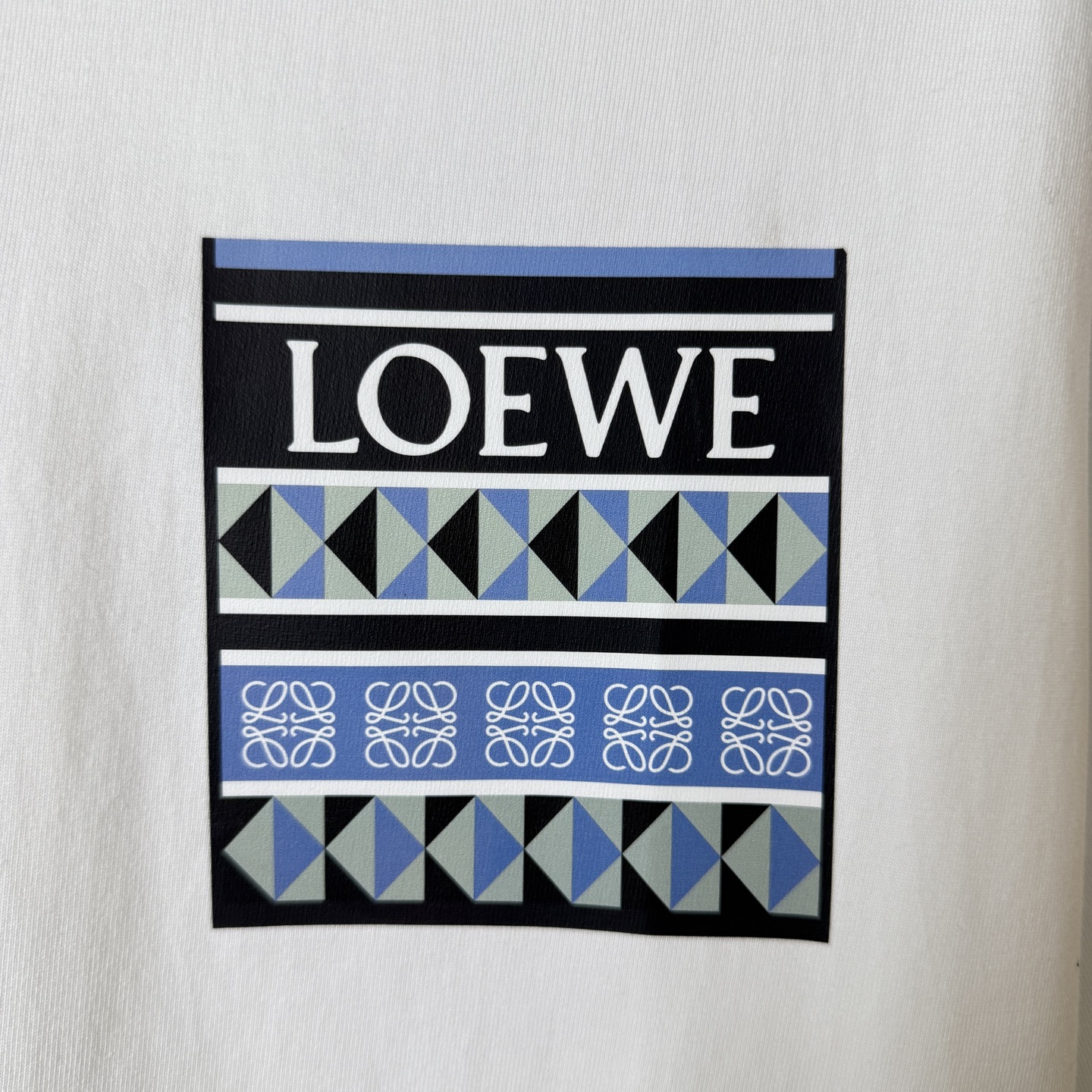 Loewe LOEWE/罗意威 几何图案口袋印字母LOGO圆领短袖T恤