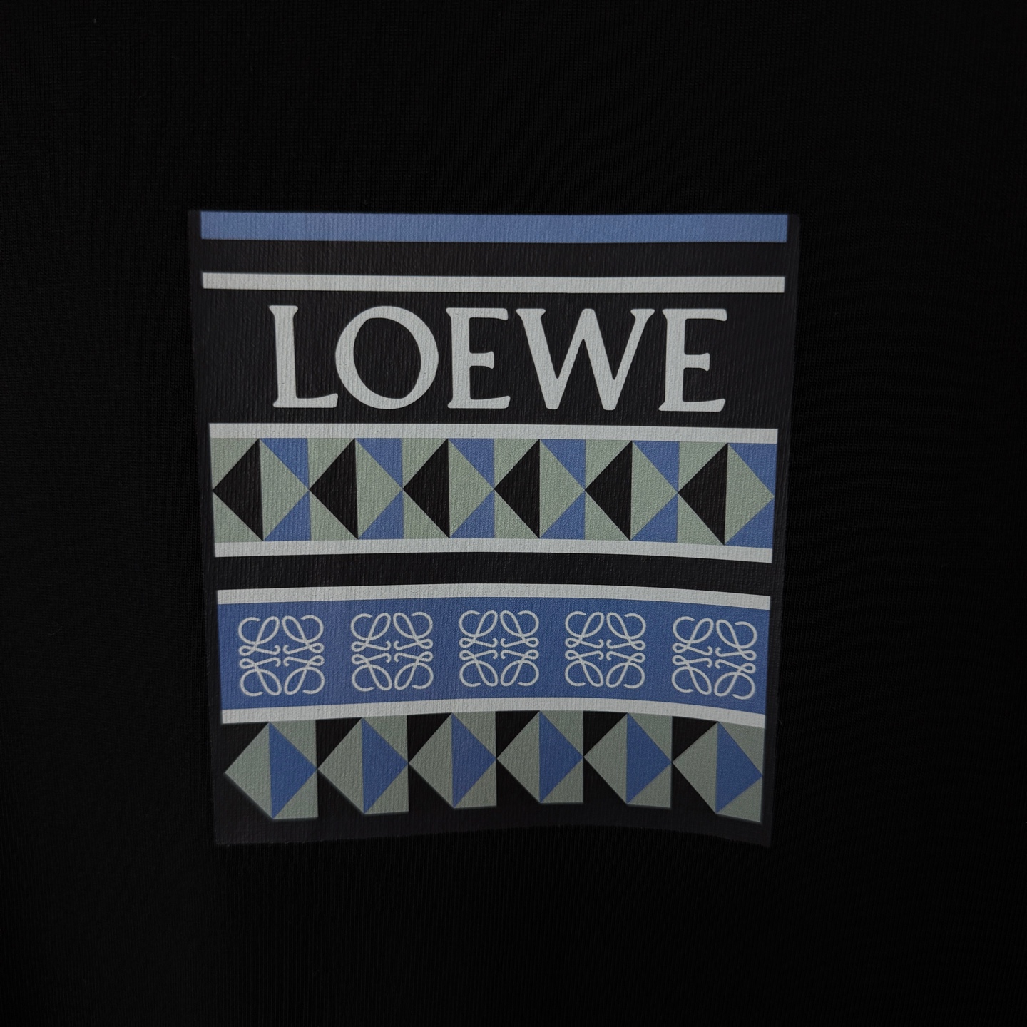 Loewe LOEWE/罗意威 几何图案口袋印字母LOGO圆领短袖T恤