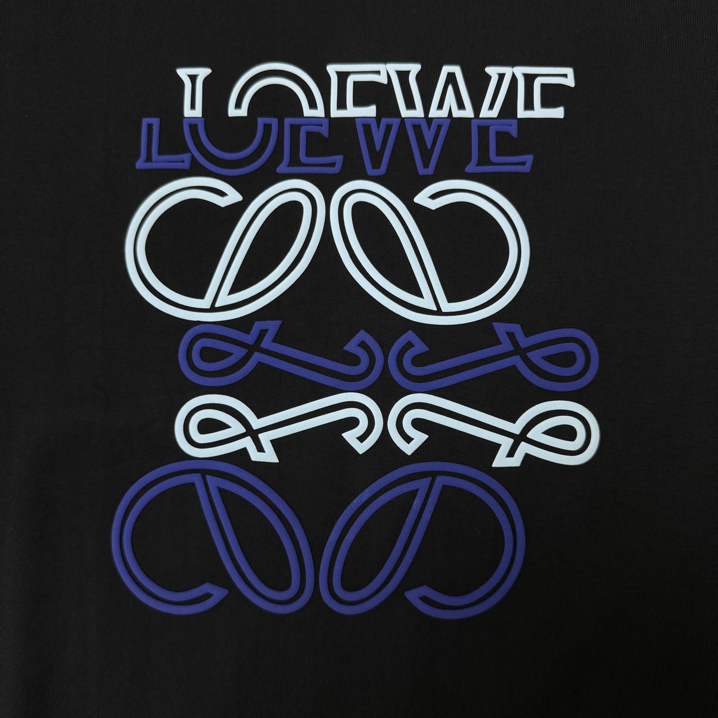 Loewe LOEWE/罗意威 双层 泡芙字母LOGO圆领短袖T恤