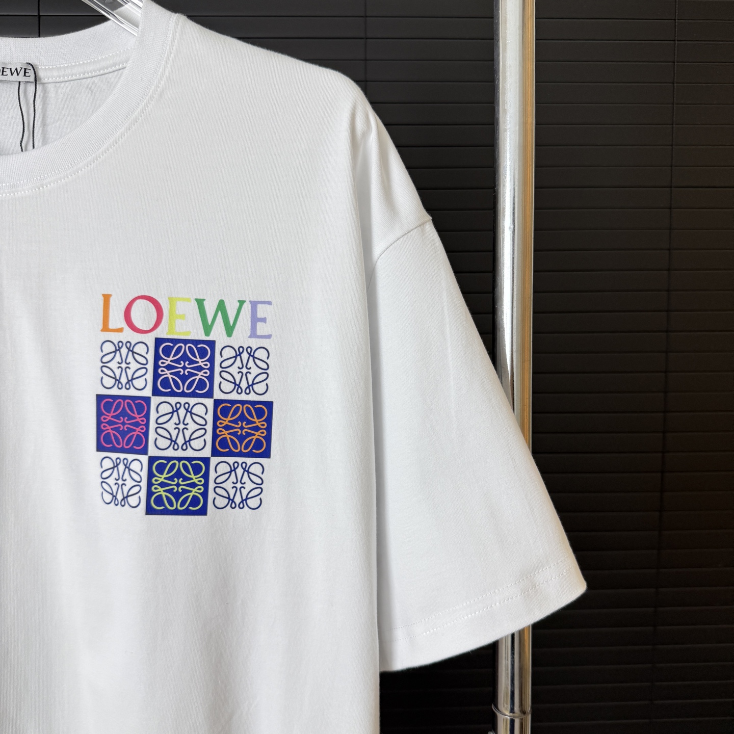 Loewe LOEWE/罗意威 彩色口袋字母LOGO圆领短袖T恤