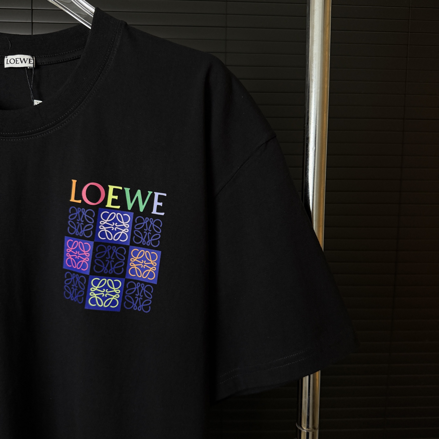 Loewe LOEWE/罗意威 彩色口袋字母LOGO圆领短袖T恤