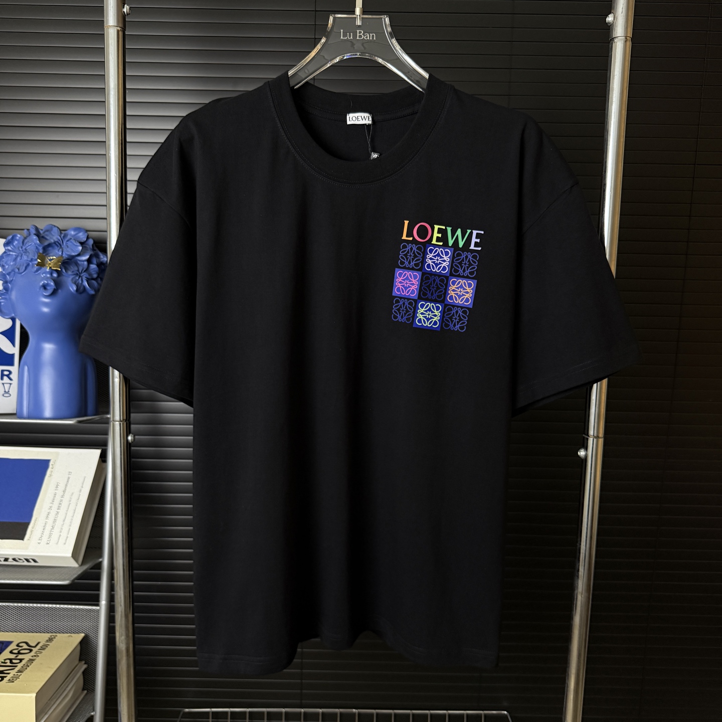 Loewe LOEWE/罗意威 彩色口袋字母LOGO圆领短袖T恤