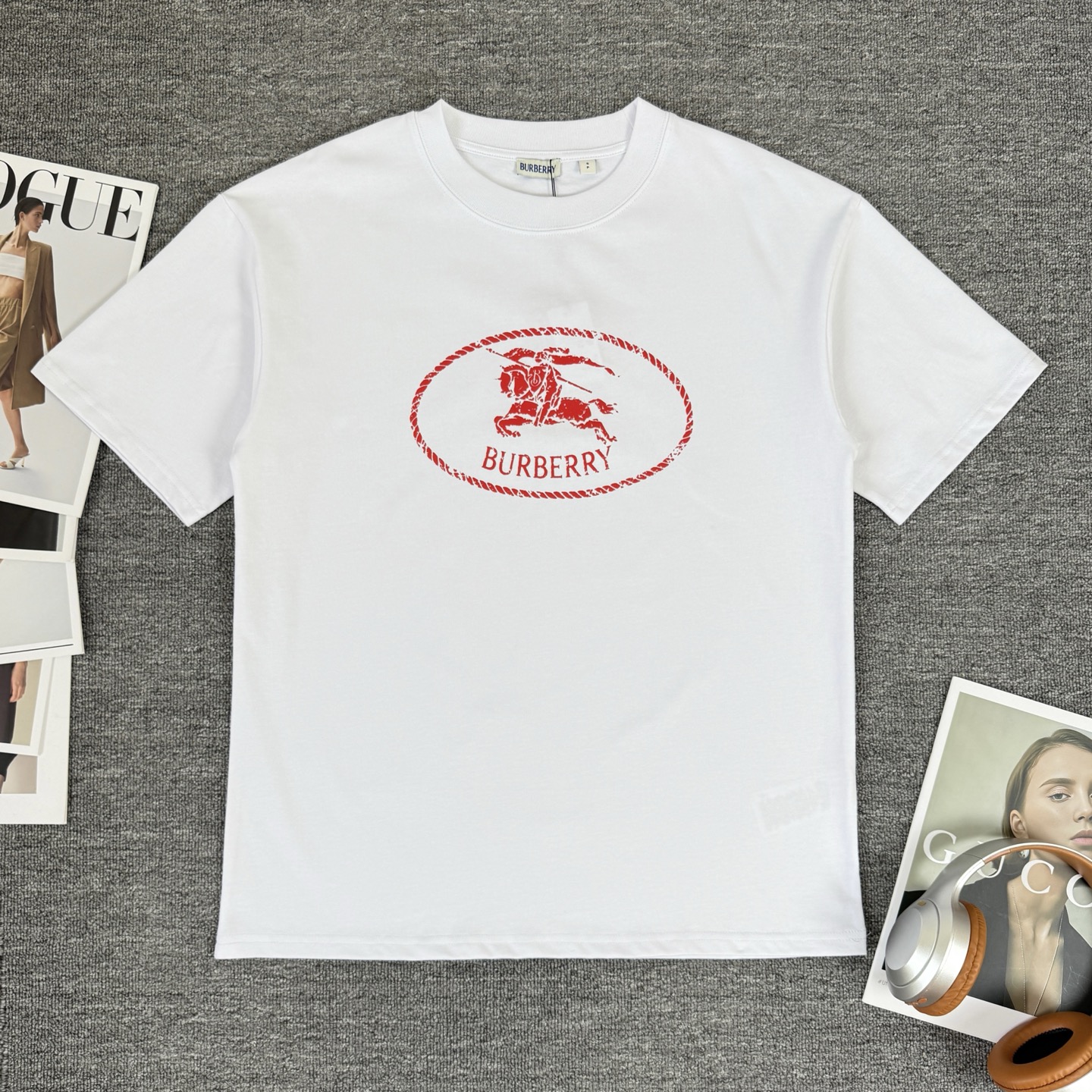 Burberry BURBERRY/巴宝莉 高品质320克圆领短袖T恤
