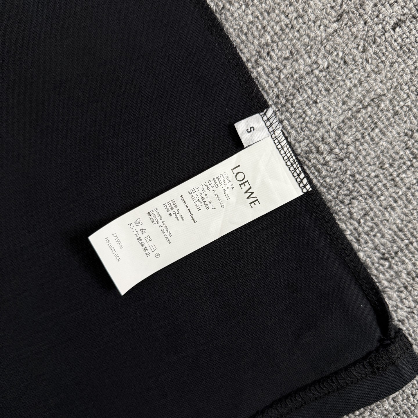 Loewe LOEWE/罗意威 高品质320克圆领短袖T恤