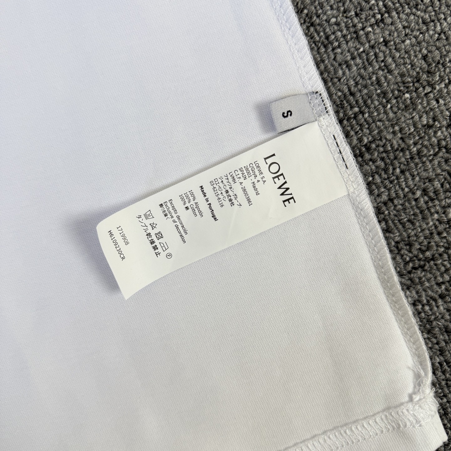 Loewe LOEWE/罗意威 高品质320克圆领短袖T恤