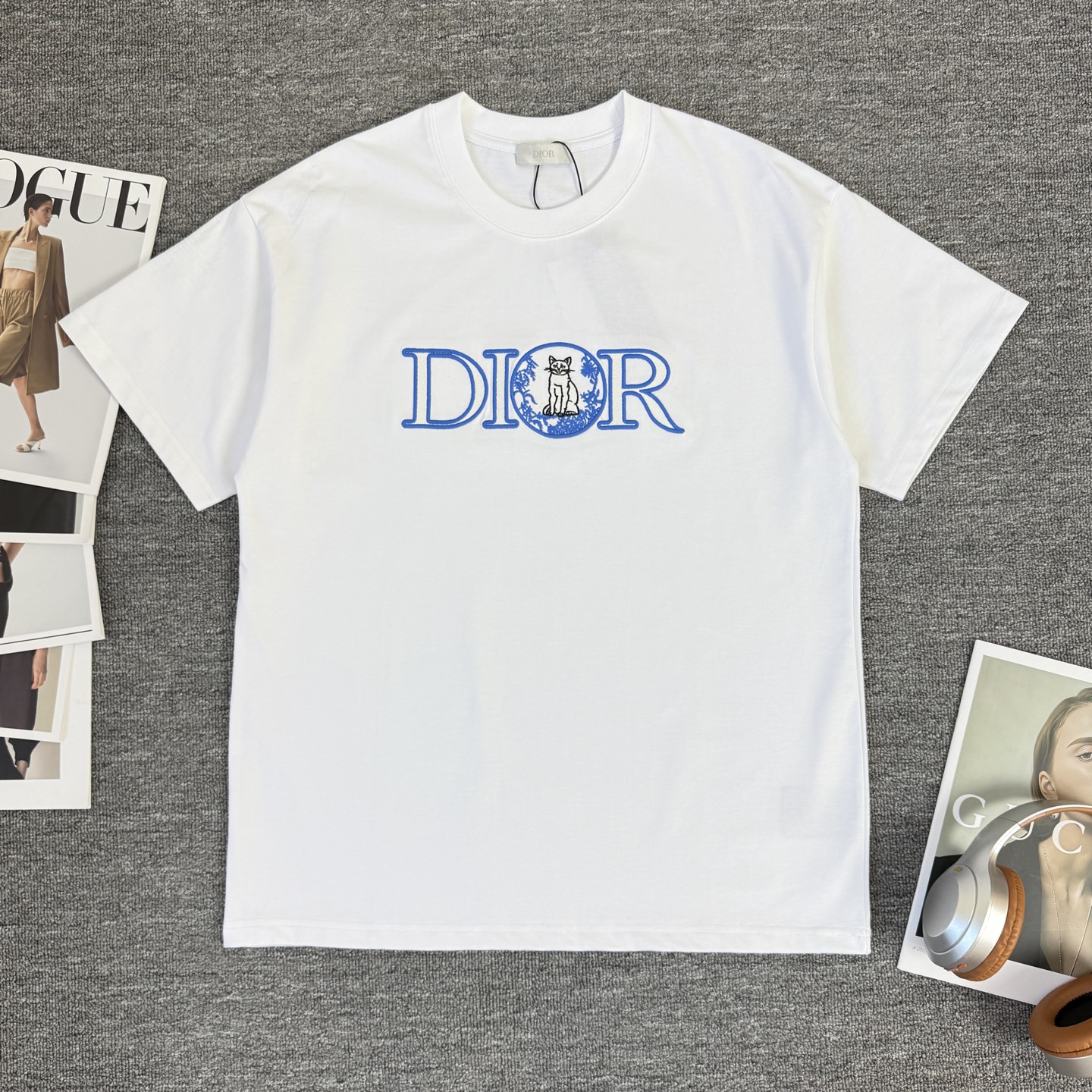 Dior DIOR/迪奥 高品质320克圆领短袖T恤