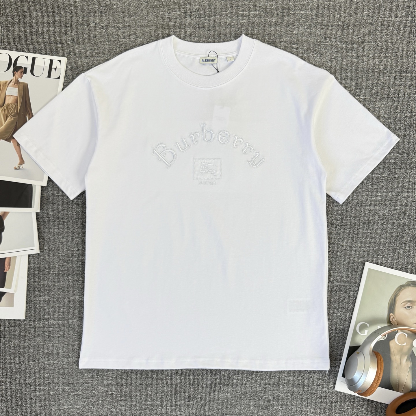 Burberry BURBERRY/巴宝莉 高品质320克圆领短袖T恤