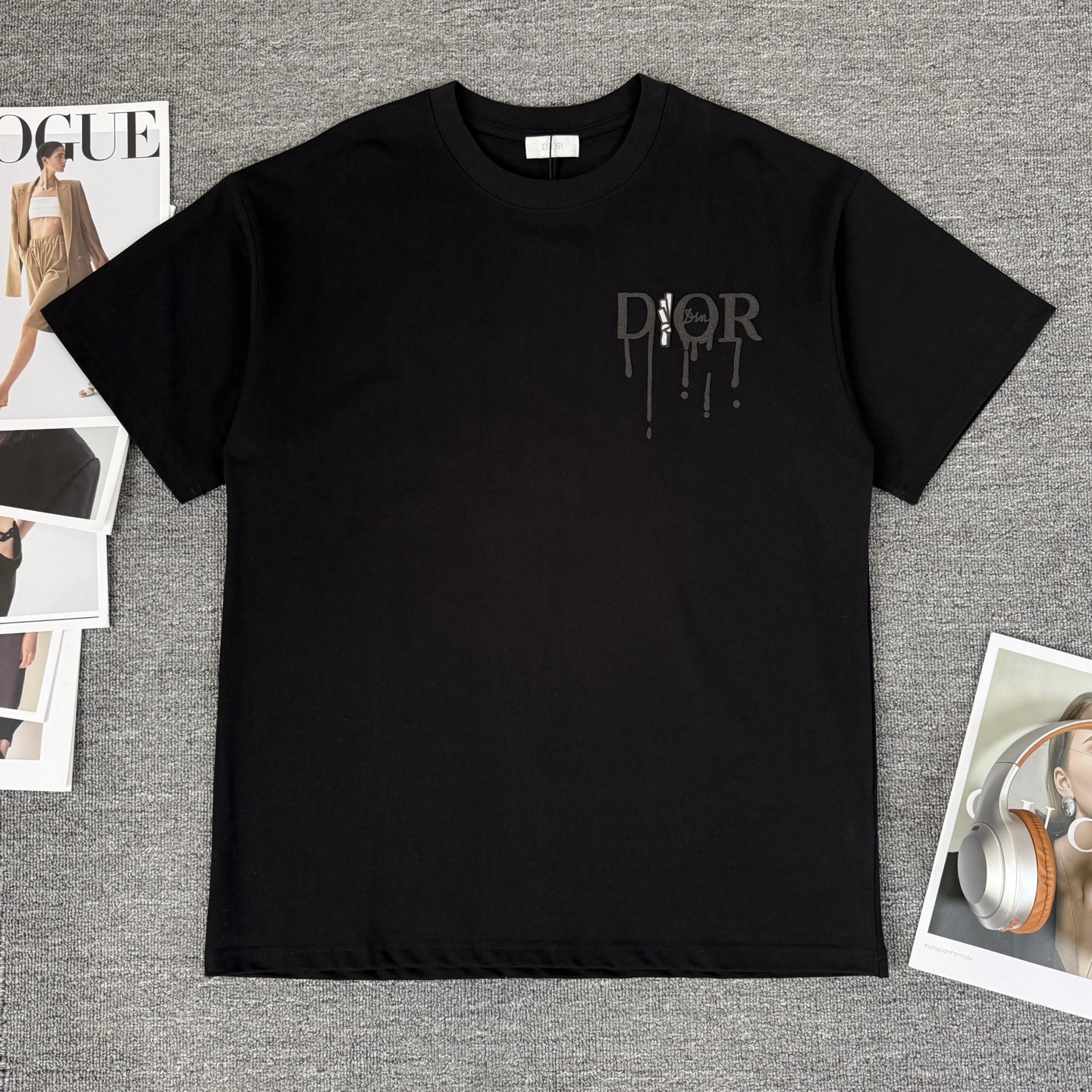 Dior DIOR/迪奥 高品质320克圆领短袖T恤
