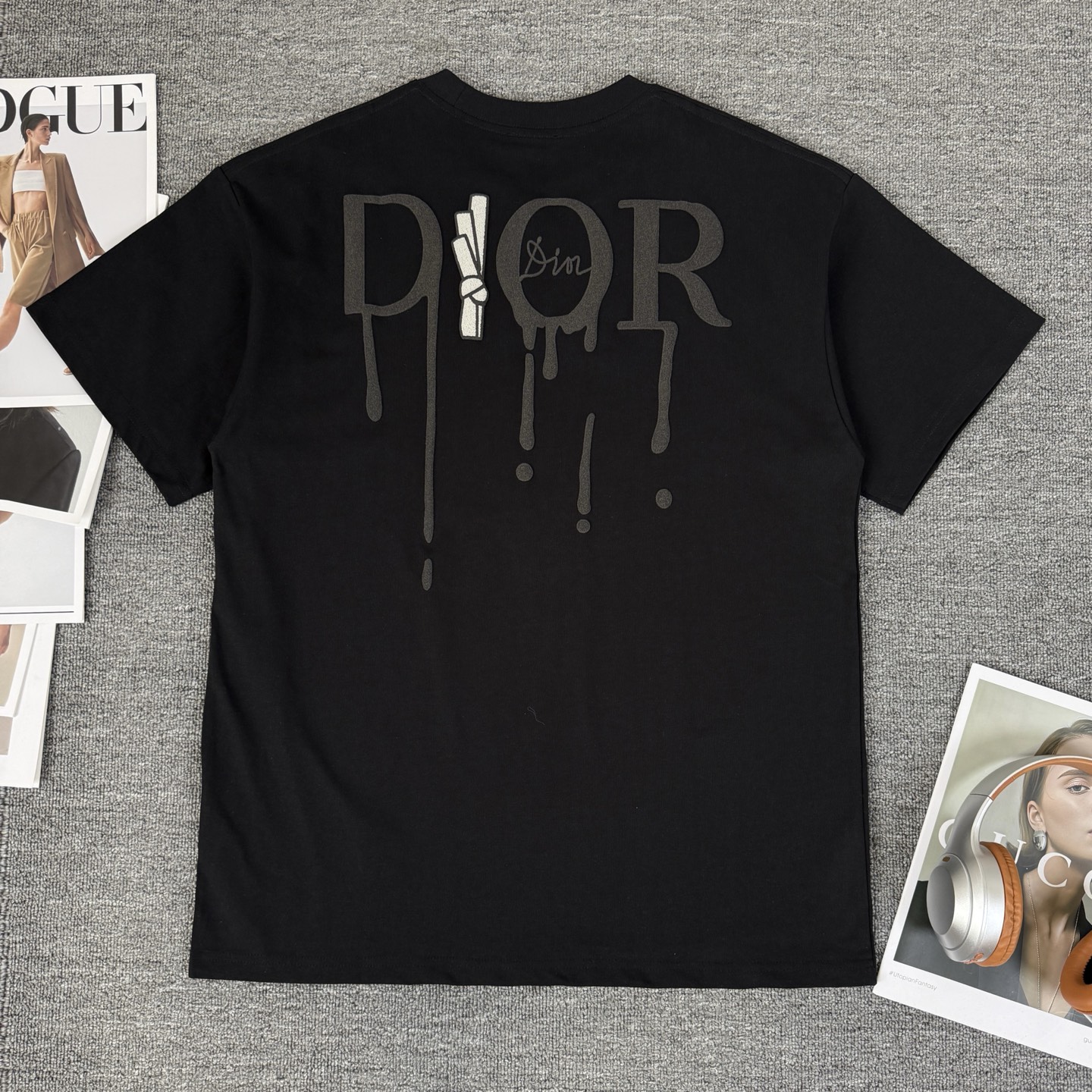 Dior DIOR/迪奥 高品质320克圆领短袖T恤