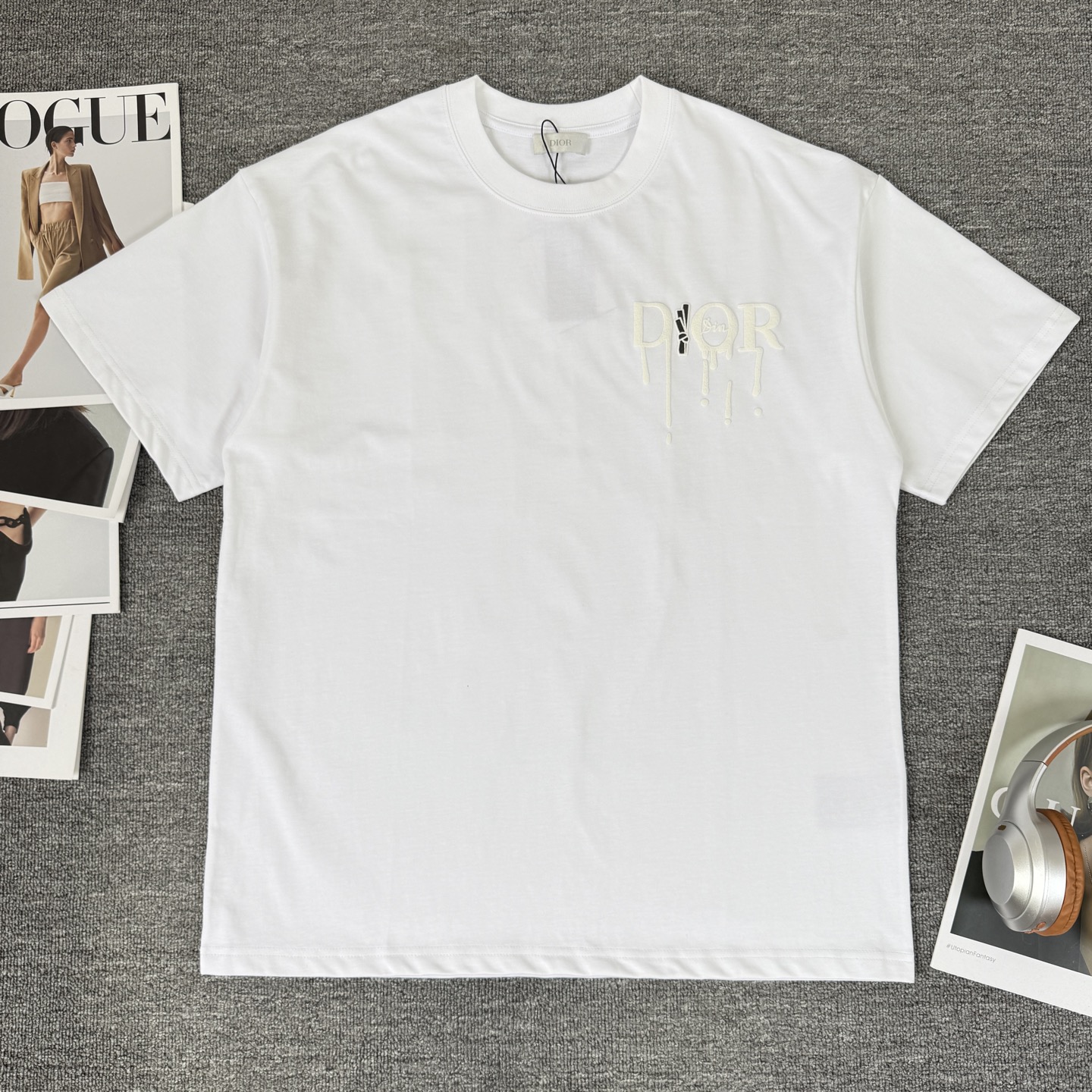 Dior DIOR/迪奥 高品质320克圆领短袖T恤