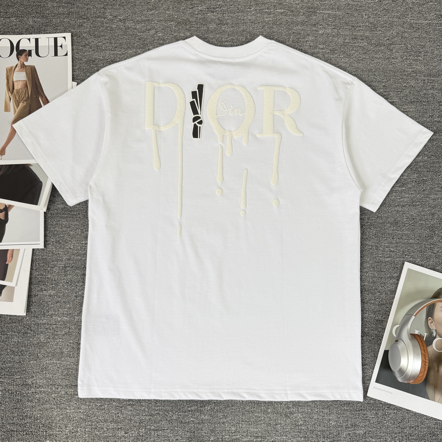 Dior DIOR/迪奥 高品质320克圆领短袖T恤