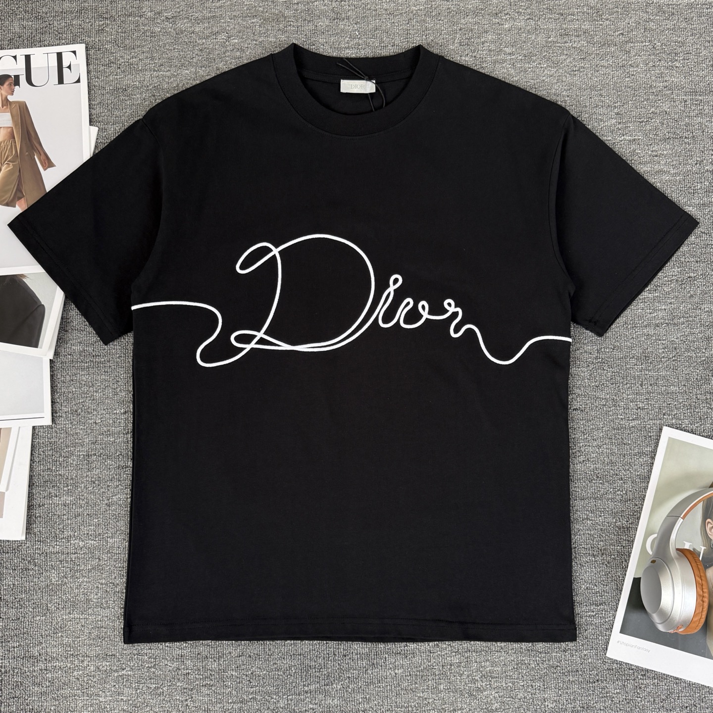 Dior DIOR/迪奥 高品质320克圆领短袖T恤