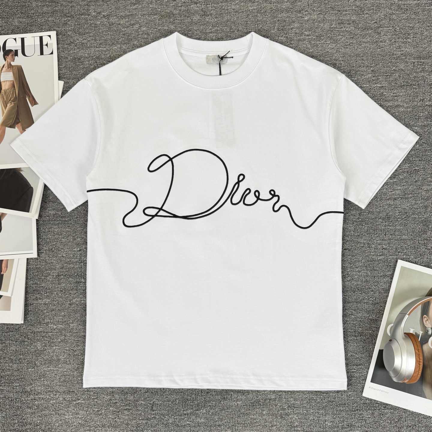 Dior DIOR/迪奥 高品质320克圆领短袖T恤
