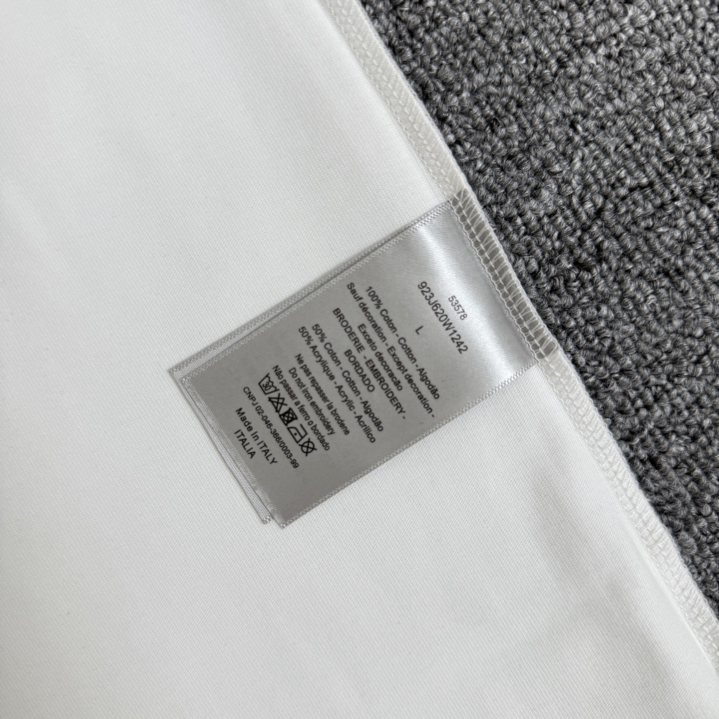 Dior DIOR/迪奥 高品质320克圆领短袖T恤
