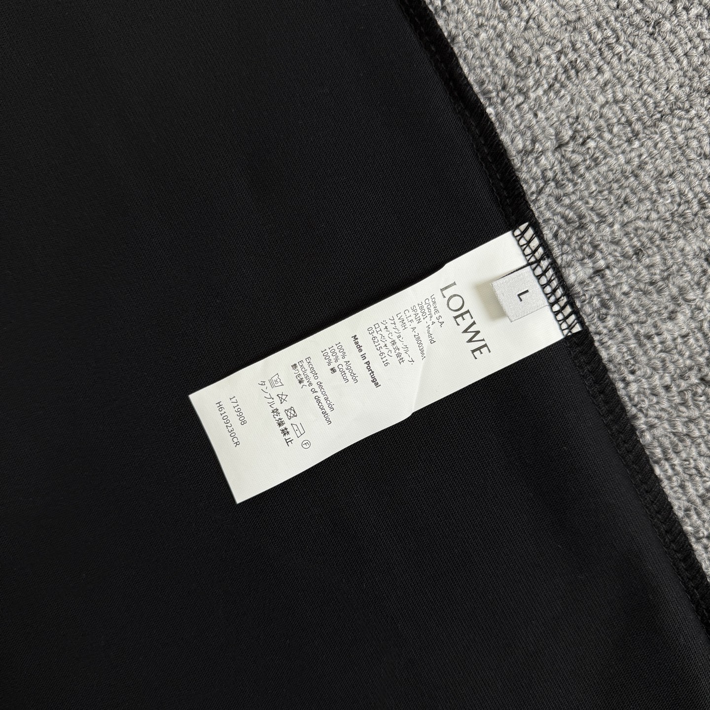 Loewe LOEWE/罗意威 高品质320克圆领短袖T恤