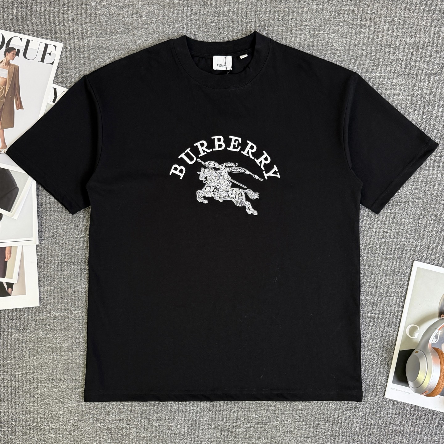 Burberry BURBERRY/巴宝莉 高品质320克圆领短袖T恤