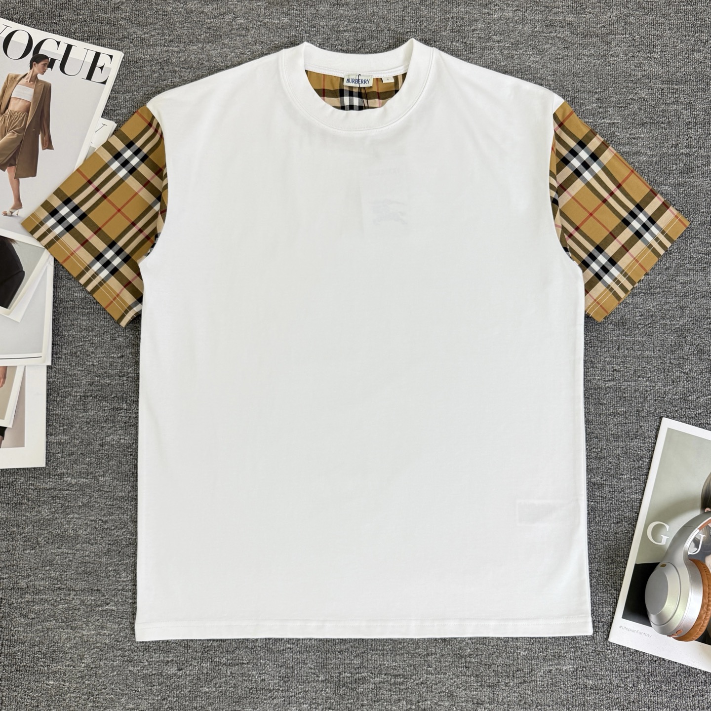 Burberry BURBERRY/巴宝莉 高品质320克圆领短袖T恤