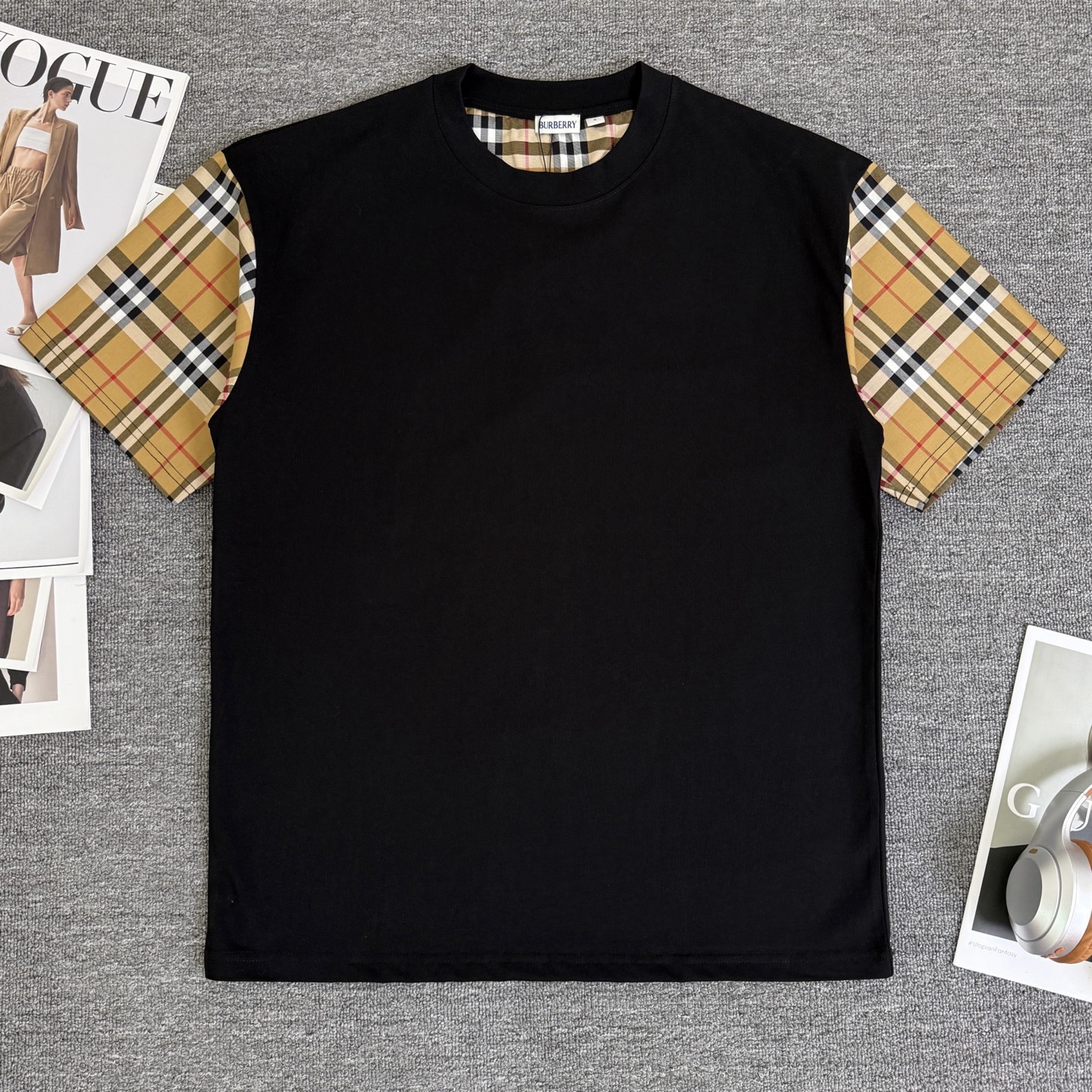 Burberry BURBERRY/巴宝莉 高品质320克圆领短袖T恤