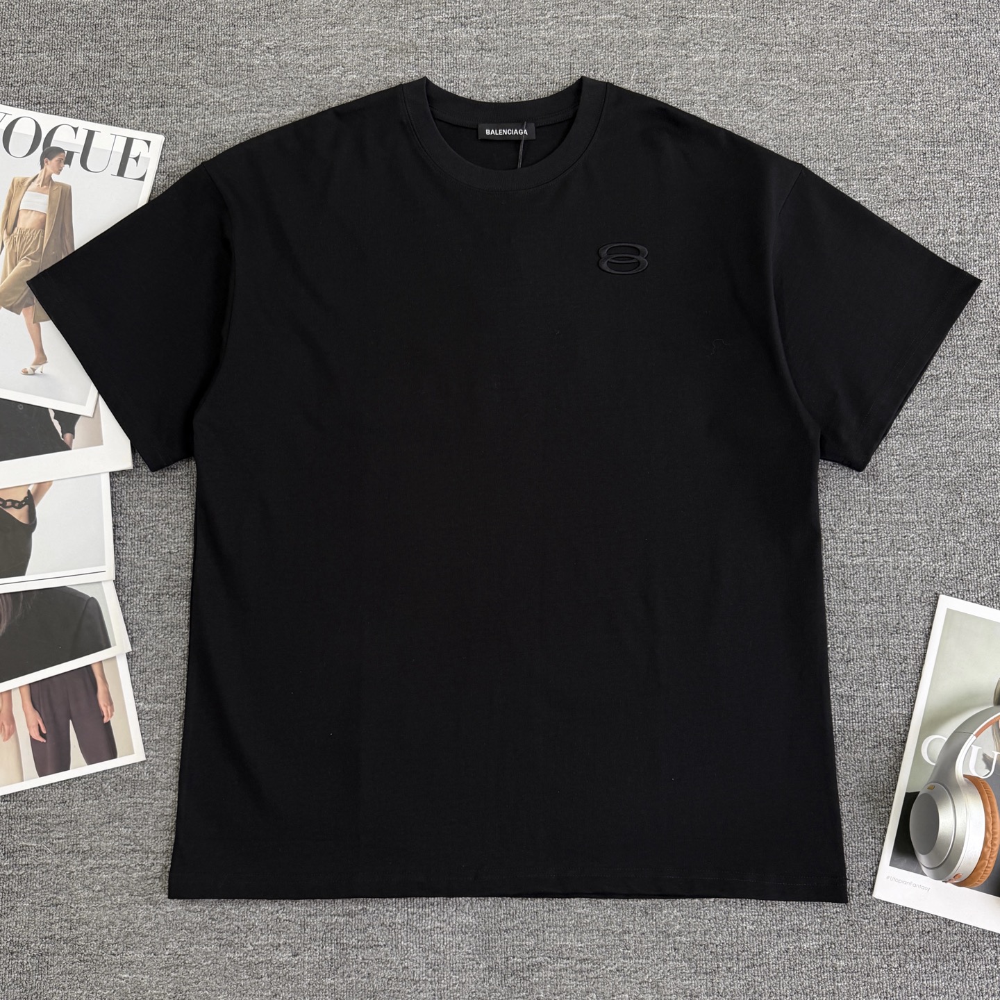 P90 A749 (llegada el mismo día, en stock y listo) BALENCIAGA/París Balenciaga Camiseta de manga corta de cuello redondo…