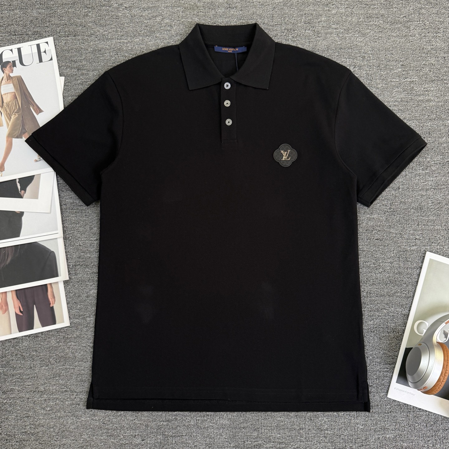 P95 A785 (Llegó el mismo día, disponible en stock) Polo casual de solapa de manga corta Louis Vuitton / Louis Vuitton, …