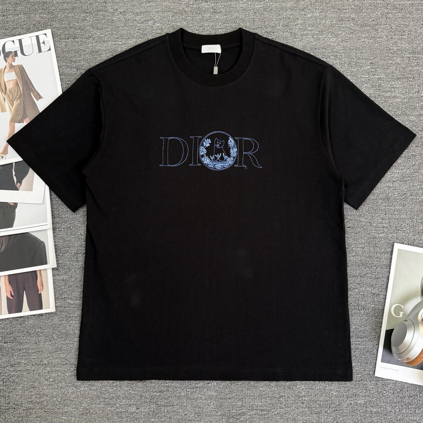 Dior DIOR/迪奥 高品质320克圆领短袖T恤