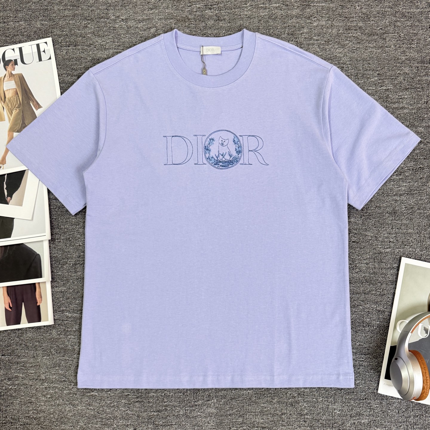 Dior DIOR/迪奥 高品质320克圆领短袖T恤