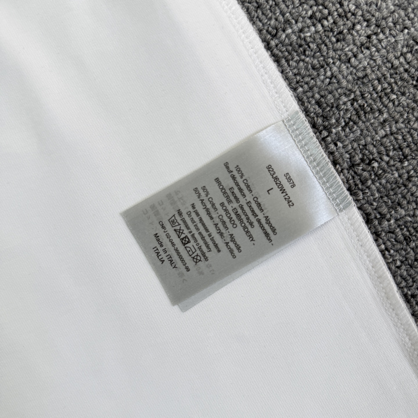 Dior DIOR/迪奥 高品质320克圆领短袖T恤